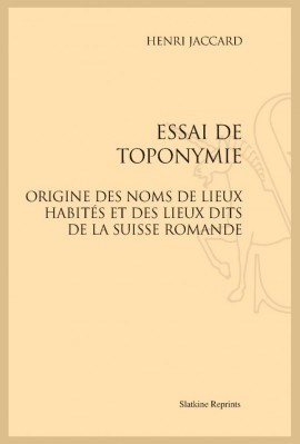 ESSAI DE TOPONYMIE