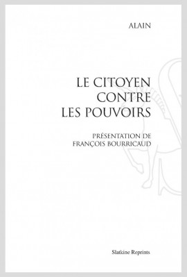 LE CITOYEN CONTRE LES POUVOIRS