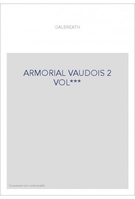 ARMORIAL VAUDOIS 2 VOL***