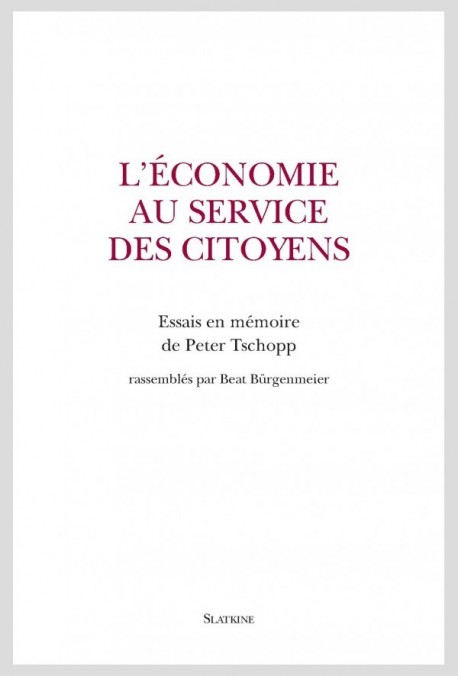 L'ÉCONOMIE AU SERVICE DES CITOYENS