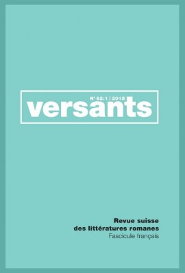 VERSANTS FASCICULES FRANÇAIS. TRANSITIONS