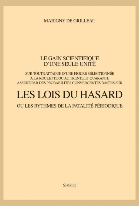 LES LOIS DU HASARD