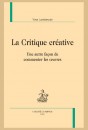 LA CRITIQUE CRÉATIVE