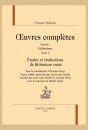 ÉTUDES ET TRADUCTIONS DE LITTÉRATURE RUSSE.