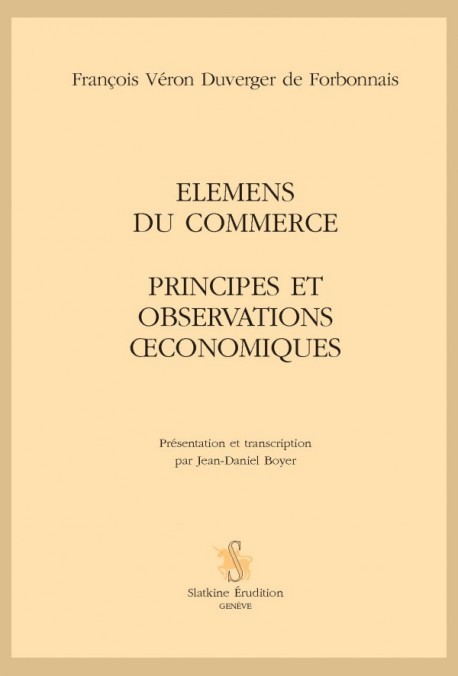 ELEMENS DU COMMERCE