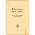 L'EXPÉRIENCE DE LA BEAUTÉ
