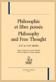 PHILOSOPHIE ET LIBRE PENSÉE. PHILOSOPHY AND FREE THOUGHT