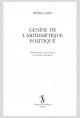 GENÈSE DE L'ARITHMÉTIQUE POLITIQUE