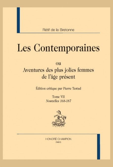 LES CONTEMPORAINES. TOME VII. NOUVELLES 168-187