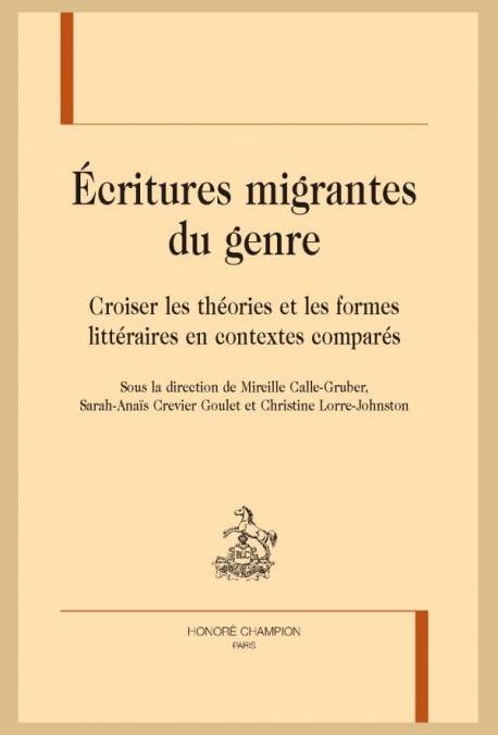 ÉCRITURES MIGRANTES DU GENRE