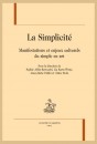 LA SIMPLICITÉ, MANIFESTATIONS ET ENJEUX CULTURELS DU SIMPLE EN ART
