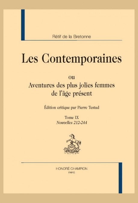 LES CONTEMPORAINES. TOME IX. NOUVELLES 212-244