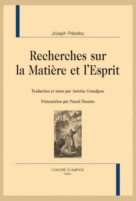 RECHERCHES SUR LA MATIÈRE ET L'ESPRIT