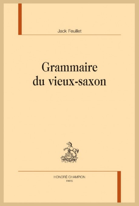 GRAMMAIRE DU VIEUX-SAXON