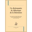 UN DICTIONNAIRE DE DIDACTIQUE DE LA LITTÉRATURE