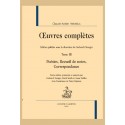 OEUVRES COMPLÈTES. TOME 3. POÉSIES, RECUEIL DE NOTES, CORRESPONDANCE.