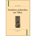 DERNIÈRES RECHERCHES SUR VILLON