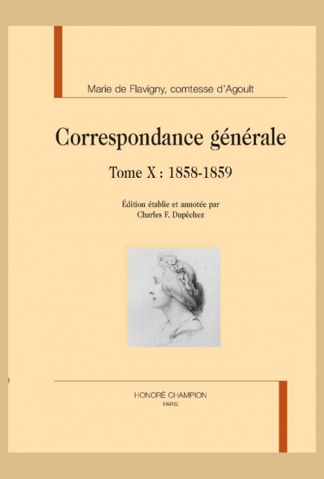 CORRESPONDANCE GÉNÉRALE, TOME X : 1858-1859