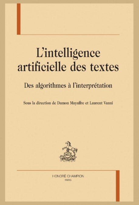 L'INTELLIGENCE ARTICIFIELLE DES TEXTES