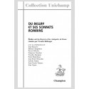 DU BELLAY ET SES SONNETS ROMAINS. ÉTUDES SUR LES "REGRETS" ET LES "ANTIQUITEZ DE ROME"