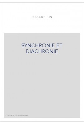SYNCHRONIE ET DIACHRONIE