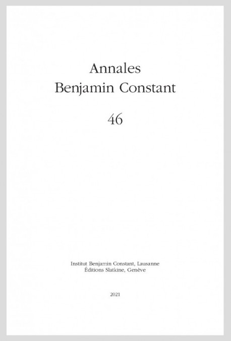 ANNALES BENJAMIN CONSTANT 46