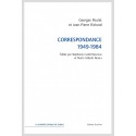 CORRESPONDANCE 1949-1984