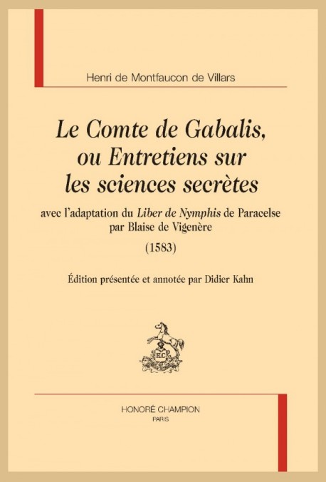 "LE COMTE DE GABALIS, OU ENTRETIENS SUR LES SCIENCES SECRÈTES"