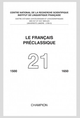 LE FRANÇAIS PRÉCLASSIQUE 21
