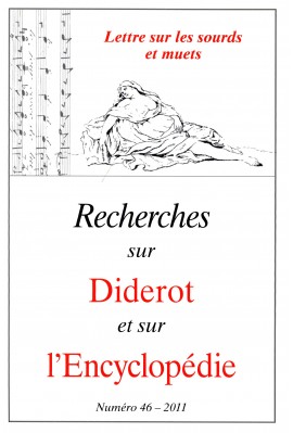 RECHERCHES SUR DIDEROT ET SUR L'ENCYCLOPÉDIE 46 - 2011
