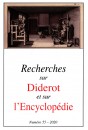 RECHERCHES SUR DIDEROT ET SUR L'ENCYCLOPÉDIE 55- 2020
