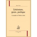 LITTÉRATURE, GENRE, POÉTIQUE