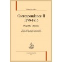 CORRESPONDANCE, TOME 2 : 1798-1816