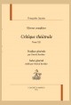 OEUVRES COMPLÈTES CRITIQUE THÉÂTRALE TOME XXI
