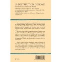 LA DESTRUCTION DE ROME