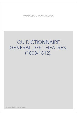 ANNALES DRAMATIQUES.
