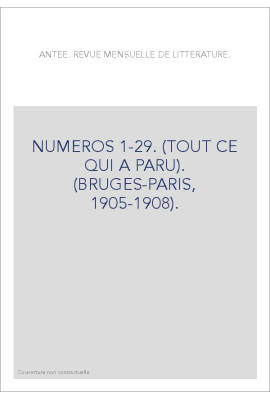 ANTEE (BRUGES-PARIS, 1905-1908).