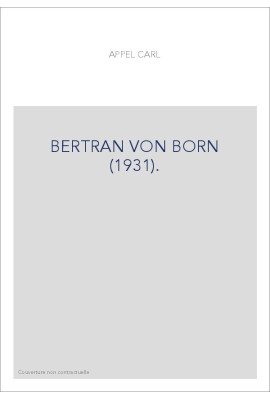 BERTRAN VON BORN (1931).