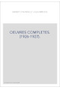 OEUVRES COMPLETES. (1926-1927).