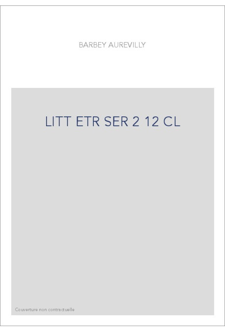 LES OEUVRES ET LES HOMMES. SERIE II. VOLUME 12. (1860-1909).