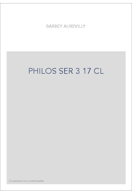 LES OEUVRES ET LES HOMMES. SERIE III. VOLUME 17. (1860-1909).