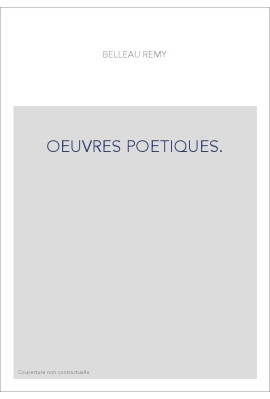OEUVRES POETIQUES.