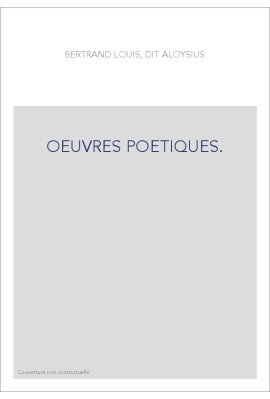 OEUVRES POETIQUES.