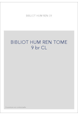 BIBLIOTHEQUE D HUMANISME T 9