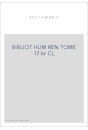 BIBLIOTHEQUE D HUMANISME T 17