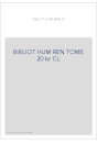 BIBLIOTHEQUE D HUMANISME T 20