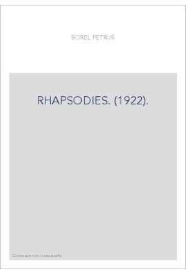 RHAPSODIES. (1922).