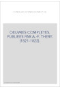 OEUVRES COMPLETES. PUBLIEES PAR A.-F. THERY. (1821-1822).