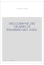BIBLIOGRAPHIE DES OEUVRES DE BEAUMARCHAIS. (1883).