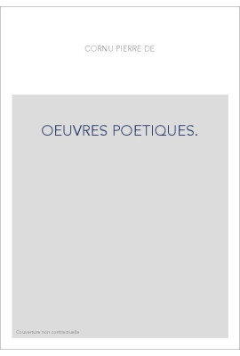OEUVRES POETIQUES.